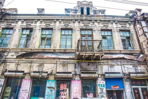 实拍哈尔滨老道外：颓败沉寂的老街区，曾是哈尔滨最繁华的地方