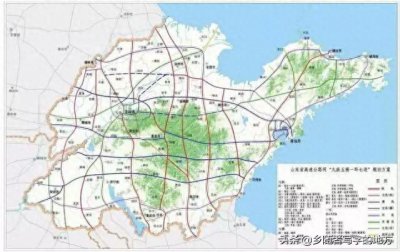 ​山东省高速公路网中长期规划图，山东人收藏了