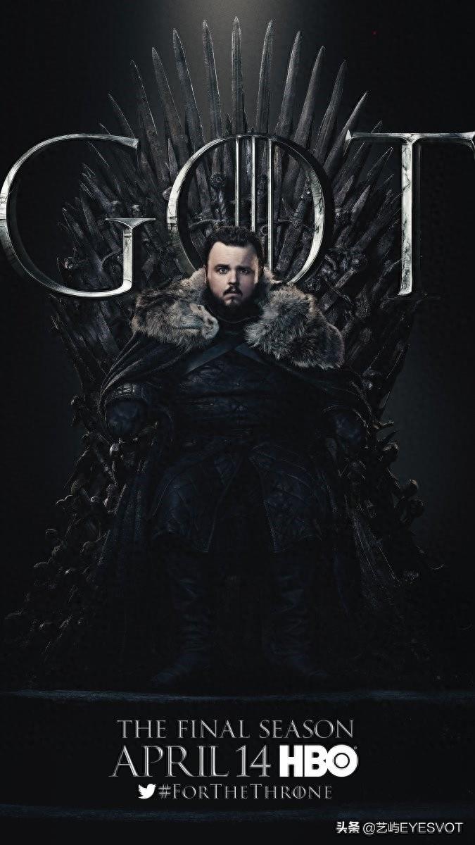权利的游戏第8季20张海报完整版，皆坐铁王座，期待最终章
