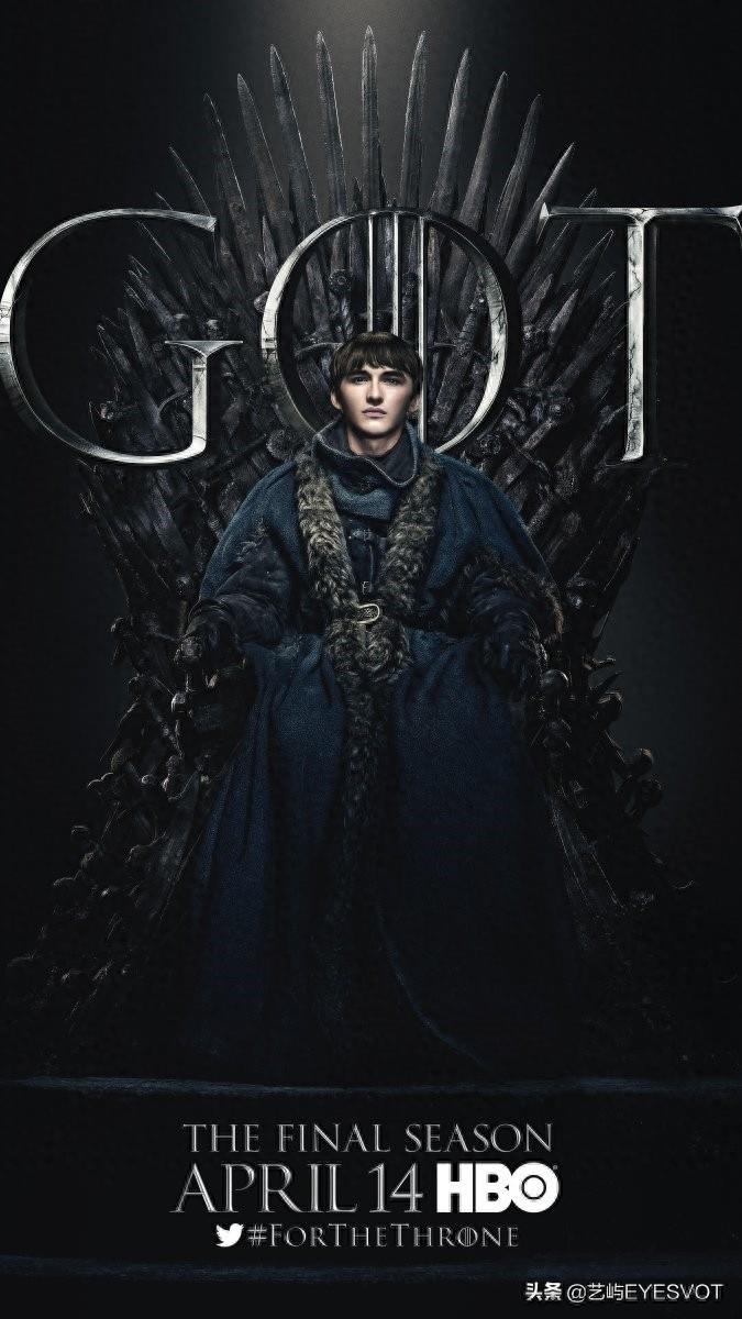 权利的游戏第8季20张海报完整版，皆坐铁王座，期待最终章