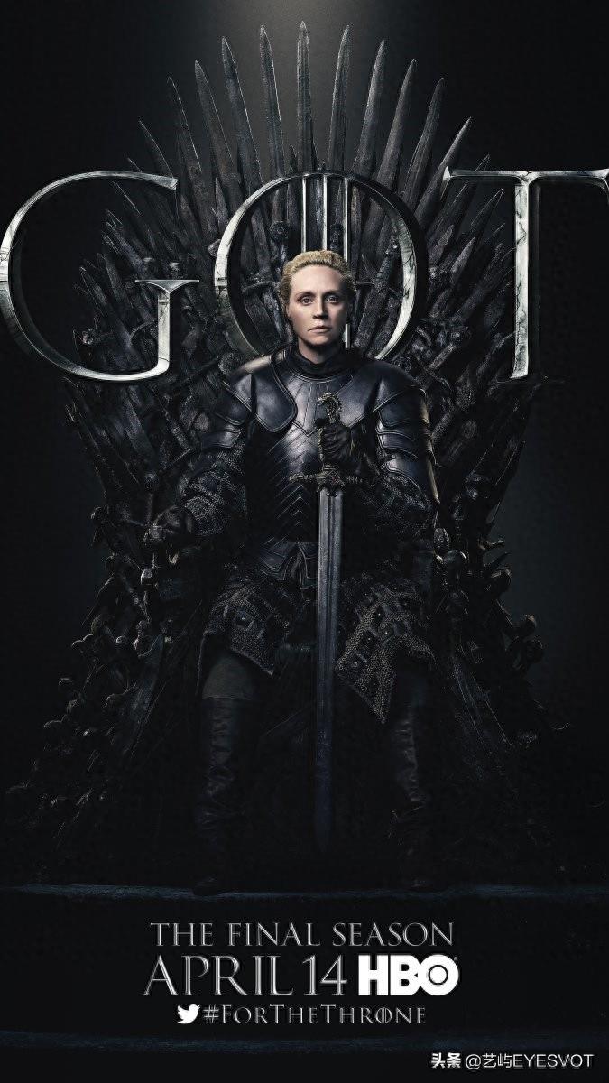 权利的游戏第8季20张海报完整版，皆坐铁王座，期待最终章