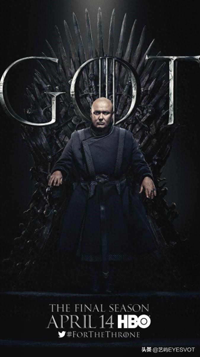 权利的游戏第8季20张海报完整版，皆坐铁王座，期待最终章