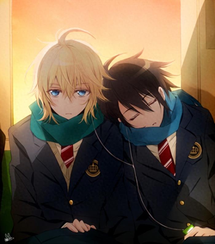 终结的炽天使里的最佳CP,百夜米迦尔和百夜优一郎基情满满