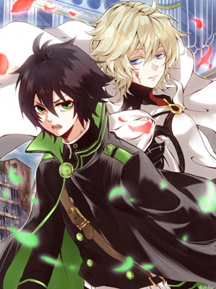 终结的炽天使里的最佳CP,百夜米迦尔和百夜优一郎基情满满