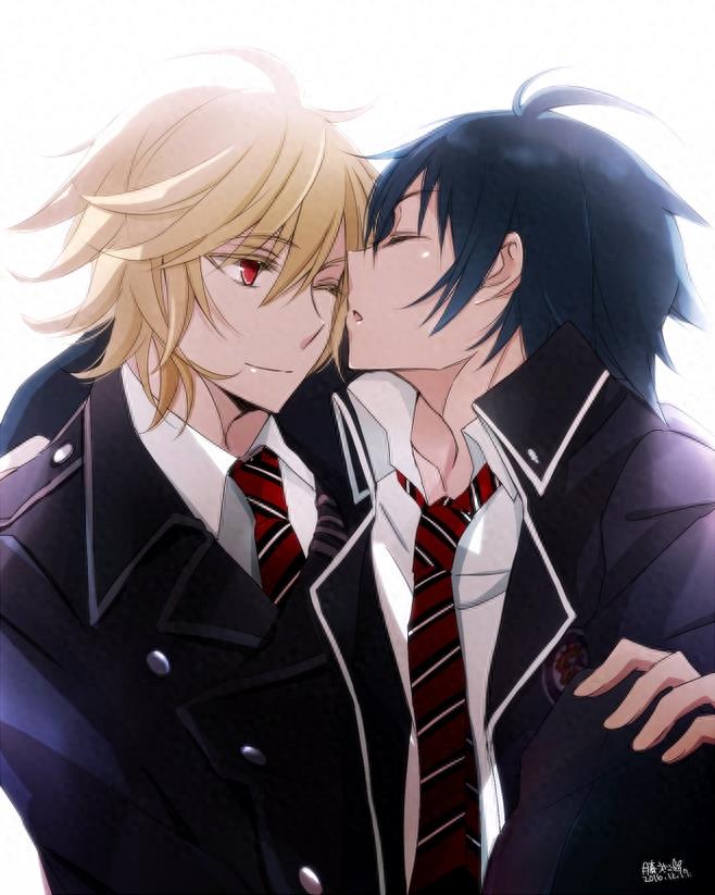 终结的炽天使里的最佳CP,百夜米迦尔和百夜优一郎基情满满