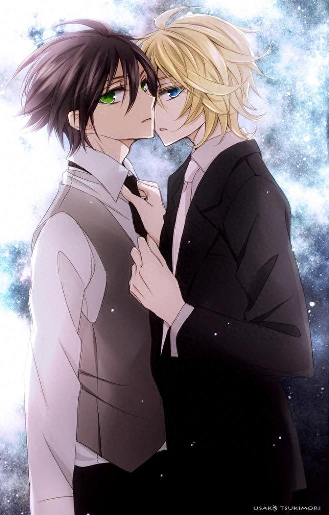 终结的炽天使里的最佳CP,百夜米迦尔和百夜优一郎基情满满