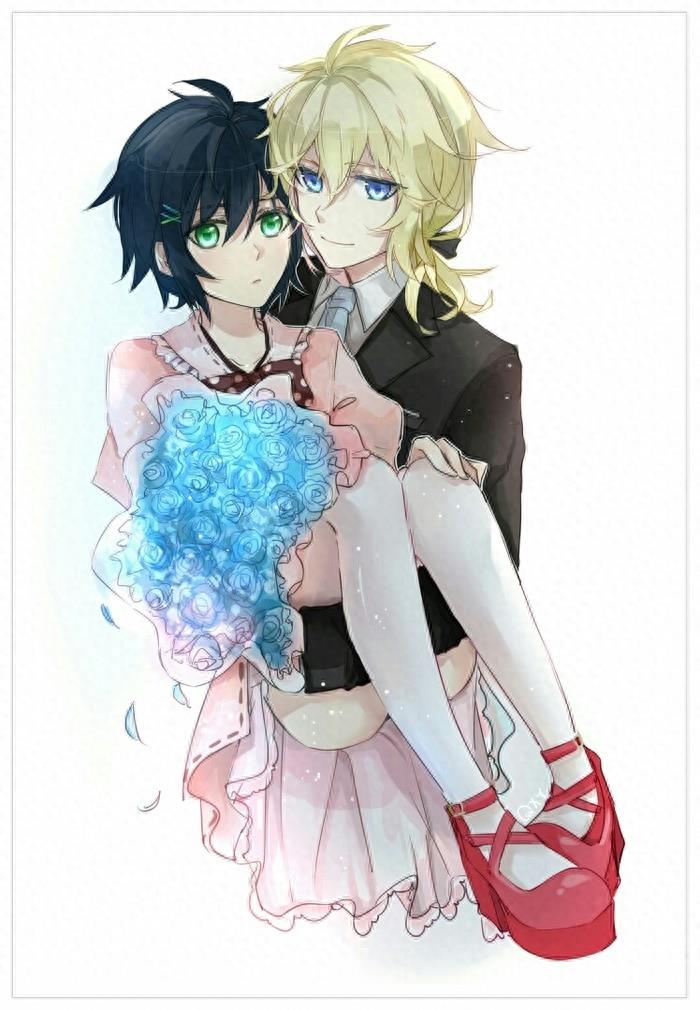 终结的炽天使里的最佳CP,百夜米迦尔和百夜优一郎基情满满