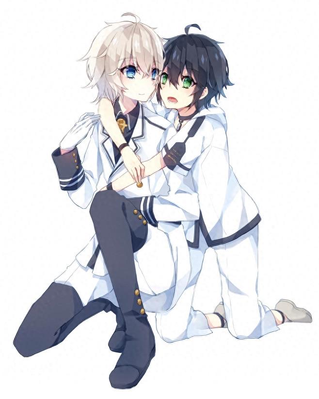 终结的炽天使里的最佳CP,百夜米迦尔和百夜优一郎基情满满