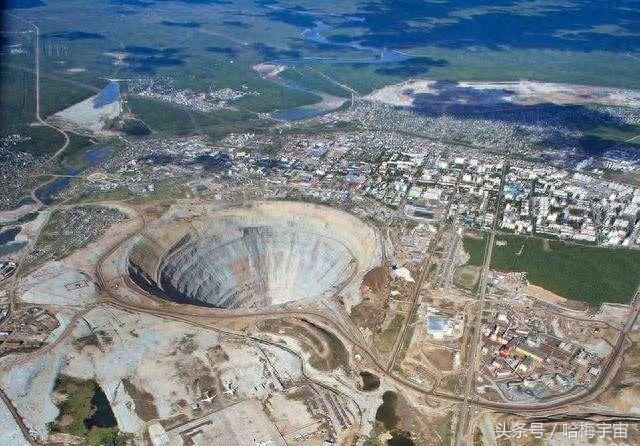 俄罗斯西伯利亚东部的“钻石之城”,世界上最昂贵的坑——米尔矿