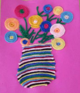 ​12款超美的毛线贴画，幼儿园和一二年级孩子最爱做，家长快收藏