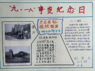 ​勿忘国耻振兴中华手抄报内容(勿忘国耻 振兴中华手抄报模板)