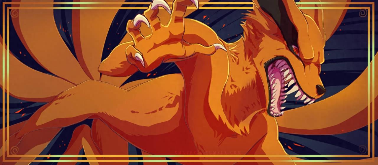 火影忍者九大尾兽霸气组图,八尾和九喇嘛莫名呆萌