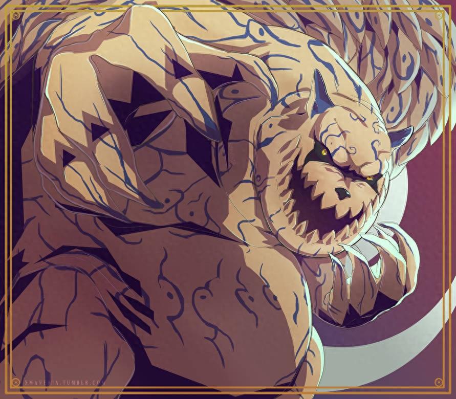 火影忍者九大尾兽霸气组图,八尾和九喇嘛莫名呆萌