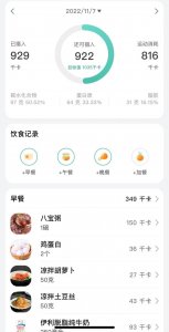 ​我的减肥日记-2022.11.08
