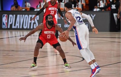 ​NBA联赛：休斯顿火箭VS费城76人