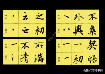 ​行楷的基本笔画