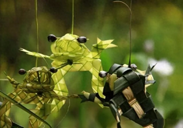 民间传统手工艺——棕叶编织,从玩具变成艺术品