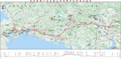 ​广湛高铁，东接广州枢纽西连湛江枢纽的沿线站点线路图，安排