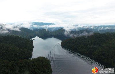 ​客网航拍：上犹县陡水湖 美如璀璨绿明珠
