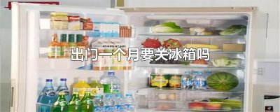 ​出门一个月要关冰箱吗