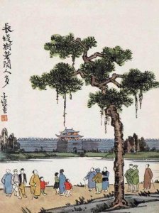 ​近现代著名连环画人物画家丰子恺，精品国画作品欣赏！