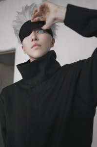 ​咒术回战：五条悟被靓仔COS，八犬小哥比MAPPA更懂五条悟