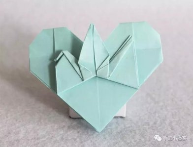 ​亲子手工创意 爱心千纸鹤折纸